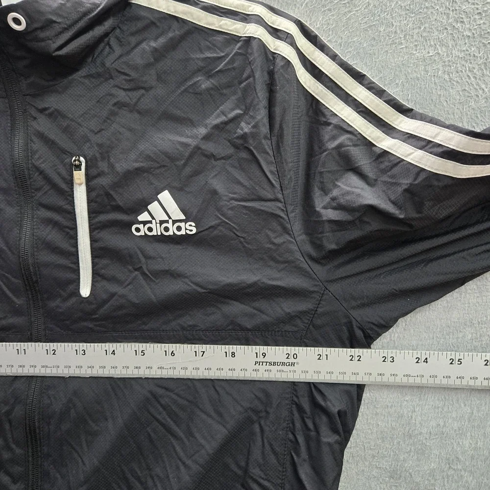 Adidas Men Jacket L Black‎  Nylon Polyester Track Jacket Gorpcore Logo